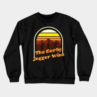 Funny Marathon Running and Cross Country Trail Runner Crewneck Sweatshirt